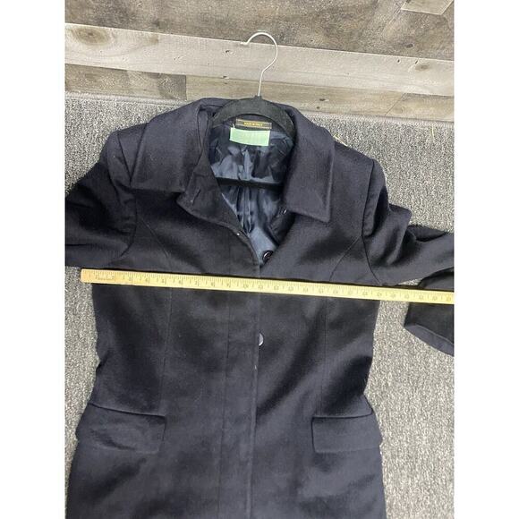 VTG Colombo Borgosesia Italy Gioia 100% Cashmere Black Long Tagila 42 Or SZ 6 - Picture 7 of 9